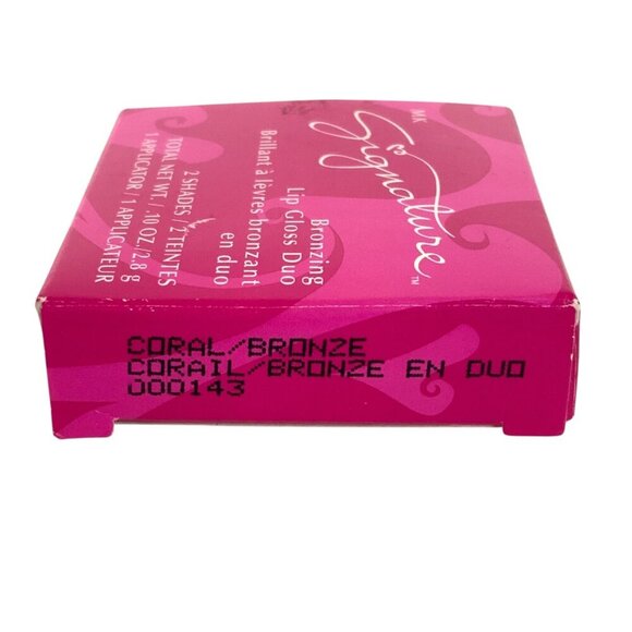 Mary Kay MK Signature Bronzing Lip Gloss Duo 2 Shades .1 oz CORAL/BRONZE 143 - Picture 2 of 4